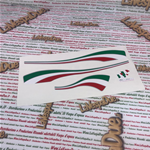 Juego de pegatinas, placas y frisos para correpasillos eléctrico de 12 V para niños VESPA PX 125 150 200 Celebración del 150 Aniversario de la Unificación de Italia