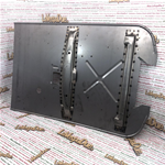 Tôle inférieure de marchepied longue 60 cm pour VESPA PX PE ARCOBALENO 125 150 200 avec trous pour bandes de marchepied et pédale de frein Rond