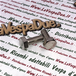 Tornillo niquelado de 8 mm x 22 mm llave 14 para fijación de soporte de rueda de repuesto y varios