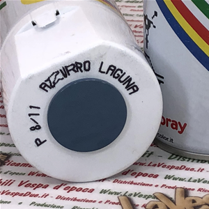 Acryl-Emaille-Sprühfarbe Extra Farbe PIAGGIO BLU LAGUNA P8/11 Professioneller Gebrauch 400 ml Dose mit selbstreinigendem Ventil