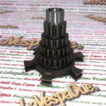 Ingranaggio quadruplo albero multiplo primario 13 - 17 - 22 - 27 VESPA 125 SUPER 2° 150 SUPER P 150 S 1° VLB2 VBC1 VNC1 VNC2 CUSCINETTO INTERNO 42 mm r.o. 110507 058677 prodotto italiano