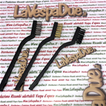 Set mit 3 7-Zoll-Bürsten aus Messing, Nylon und Edelstahl zum Reinigen, Entfernen von Rost, Farbe und Schmutz für verschiedene Anwendungen, Reinigen von Zündkerzen, Vespa Lambretta MotoGuzzi Motom