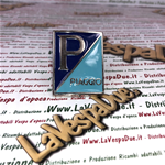 SCUDETTO PIAGGIO GENOVA specifico PER VESPA 125 VN1T VN2T faro basso FISSAGGIO CON GRAFFETTE 38 MM X 49 MM PRODUZIONE ARTIGIANALE ITALIANA