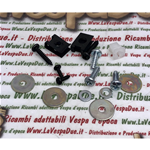 16-piece kit complete with screws for mounting the grille nose for VESPA 80 125 150 200 PX PE ARCOBALENO T5 up to 2018