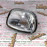 Faro fanale Anteriore in Vetro Compelto di Cornice Ghiera per VESPA 125 150 180 GT GL SPRINT SS  r.o. 070459 151198