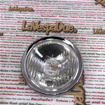 Gruppo ottico faro anteriore in vetro completo di ghiera diametro mm 130 per VESPA 125 TS GTR 150 SPRINT VELOCE 180 200 RALLY r.o. 113890