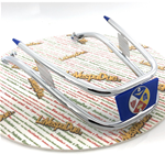 Paraurti perimetrale cromato - blu - per parafango VESPA 125 150 160 180 200 SPRINT GL GT GTR