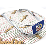 Parachoques perimetral cromado con inserciones azules para guardabarros VESPA 160 GS 180 SS APE 150 GL