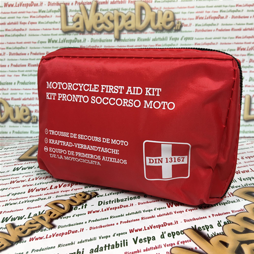 Borsello Kit Pronto Soccorso Emergenza Moto DIN13167-2014