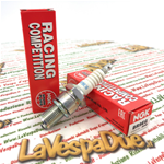Candela NGK BR9EG RACING COMPETITION ASSO LUNGO per VESPA 125 PX T5 200 PX PE ARCOBALENO CAGIVA GAS HONDA HUSQVARNA KAWASAKI KTM TM YAMAHA FIAT