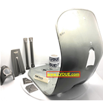 Scudo pedana completo di rinforzi e nasello scudetto quadrato VESPA 50 N L R con faro tondo Premium Quality