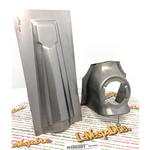 Nasello calandra musetto copristerzo in lamiera per stemma quadrato VESPA 125 150 160 180 200 GT SUPER GL SPRINT SS