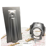 Nasello calandra musetto copristerzo lamierato stemma esagonale VESPA 125 150 180 200 GT GTR SPRINT RALLY TS