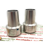 Paar Standfüße aus poliertem Aluminium für VESPA 50 125 150 200 PK HP PX PE T5 ARCOBALENO COSA