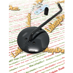 Retrovisor izquierdo CARBON DARK efecto carbono años 60/70 para VESPA 50 125 150 180 200 completo con soporte