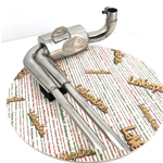 ABARTH stainless steel replica muffler for VESPA 125 150 GT GTR TS GL SPRINT VELOCE PX PE