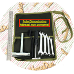 Weiche Werkzeugtasche für VESPA VNA VNB VBA VBB Faro Basso aus Canvas, italienisches Handwerksprodukt seit 1946