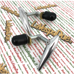 Kit leviers capots cadres sacoches LAMBRETTA 125 150 LI 1° 2° 175 TV 1° 2° ro 15055180 15055190 innocenti pour ouverture et fermeture en aluminium poli