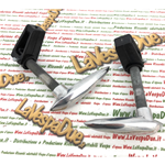 Kit leve cofani scocche sacche LAMBRETTA 125 150 LI 3° SPECIAL SX 175 TV 3° 200 TV SX r.o. 19955091 19955350 19955092 innocenti per apertura e chiusura in alluminio lucidato