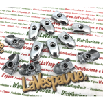 Serie kit puntalini terminali strisce pedana LAMBRETTA 125 LI 2° 150 LI 1° 2° 175 TV 2° r.o. 19050108 innocenti 12 pezzi in alluminio lucidato