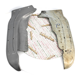 Pedana pedane coppia posteriore LAMBRETTA 125 150 LI 1° 2° 175 TV 2° innocenti r.o. 19050054 19050101 pedane