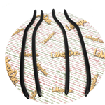 Tiras estribo trasero negras LAMBRETTA 125 150 LI 1ª 2ª 175 TV 2ª ro 19050290 inocentes 4 piezas