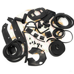 Serie kit parti in gomma NERE restauro LAMBRETTA 125 150 LI SPECIAL SX 175 TV 3° 200 TV SX innocenti 