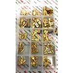 Set 75 Capocorda Faston connettori in rame varie misure VESPA impianti elettrici