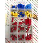 Set 75 Capocorda Faston connettori isolati a spina varie misure VESPA impianti elettrici