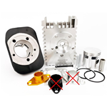 Kit cylindre Pinasco 26028500 EVOTEN BIG BORE 75 avec axe de 12 mm PIAGGIO 50 CIAO SI BRAVO BOXER couleur OR DOUBLE SEGMENT