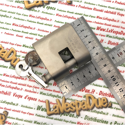 Lucchetto ANTIFURTO VESPA VIRO THOR PER CATENA APE LAMBRETTA PIAGGIO CIAO SI BRAVO BOXER