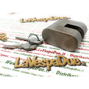 Lucchetto ANTIFURTO VESPA VIRO THOR PER CATENA APE LAMBRETTA PIAGGIO CIAO SI BRAVO BOXER