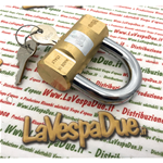 Lucchetto 70 mm cilindrico VIRO ANTIFURTO VESPA per catena APE LAMBRETTA PIAGGIO CIAO SI BRAVO BOXER