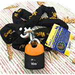 VIRO candado y cadena 180 cm ANTIRROBO VESPA bicicleta moto APE LAMBRETTA PIAGGIO CIAO SI BRAVO BOXER