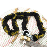 VIRO lucchetto e catena 150 cm ANTIFURTO VESPA bici moto APE LAMBRETTA PIAGGIO CIAO SI BRAVO BOXER