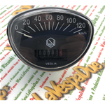 Contachilometri LVDUE esagono NERO scala 120 km/h VESPA TS GTR RALLY PRIMAVERA ET3