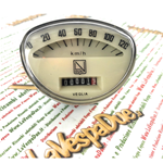 Contachilometri LVDUE quadrato scala 120 km/h VESPA 90 SS 125 SUPER PRIMAVERA ET3 GTR