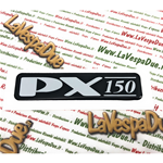 Plaque adhésive en résine pour lettrage de capot, de carrosserie latérale pour VESPA PX 150 1998, base miroir noire