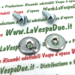 Set coppia Viti rondelle 4x12 ghiera cornice faro VESPA 125 150 160 180 200 VB1 VNB VBB VBA GS SPRINT VELOCE GT R GL TS RALLY