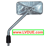 Espejo retrovisor rectangular izquierdo derecho cromado con soporte para todas las VESPA