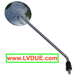 Espejo Retrovisor FAR en Zamak Cromado Derecho para VESPA 50 125 150 180 200 completo con soporte