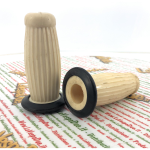 Pomos de color blanco y negro, diámetro mm. 26 para VESPA y LAMBRETTA antiguas