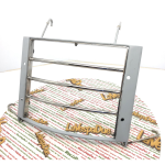 Portaequipajes delantero de acero inoxidable cromado VESPA 98 125 150 V1 V15 V30 V33 VB1 VM VN VL faro bajo de 1946 a 1958