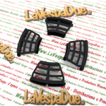 Satz mit 4 schwarzen Grills für die vordere Scheibenbremstrommel LAMBRETTA 125 150 175 200 LI SPECIAL SX TV 3° ro 19744068