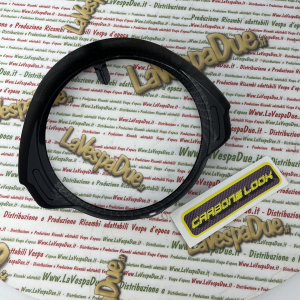Cadre de phare en carbone Look pour Vespa PX PE 125 150 200 première série avec clé sur le guidon