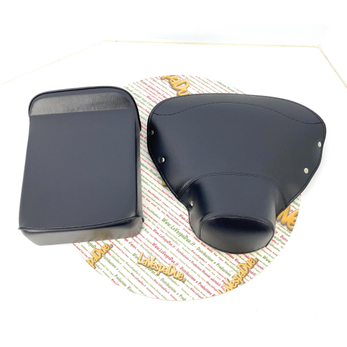 KIT Oberer Sattel und Kissen dunkelschwarz für VESPA 125 150 von 1959 VNA VNB VBB VBA GT GTR PX PE SPRINT - italienisches Produkt