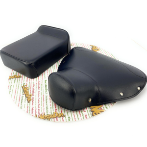 KIT Oberer Sattel und Kissen dunkelschwarz für VESPA 125 150 von 1959 VNA VNB VBB VBA GT GTR PX PE SPRINT - italienisches Produkt