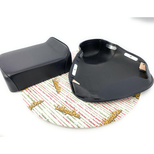 KIT Oberer Sattel und Kissen dunkelschwarz für VESPA 125 150 von 1959 VNA VNB VBB VBA GT GTR PX PE SPRINT - italienisches Produkt