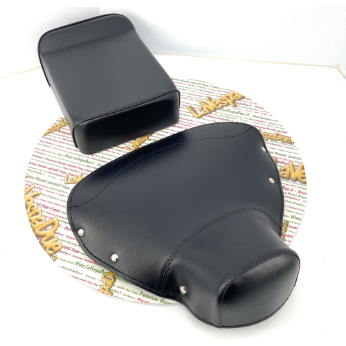 KIT Oberer Sattel und Kissen dunkelschwarz für VESPA 125 150 von 1959 VNA VNB VBB VBA GT GTR PX PE SPRINT - italienisches Produkt