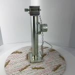 Piede di stazionamento mobile rotante per trasformazione APE AUTOrimorchio forno pizze ecc 